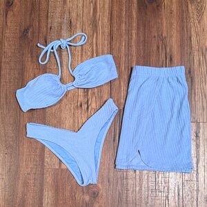 Abercrombie & Fitch Light Blue Bikini Set